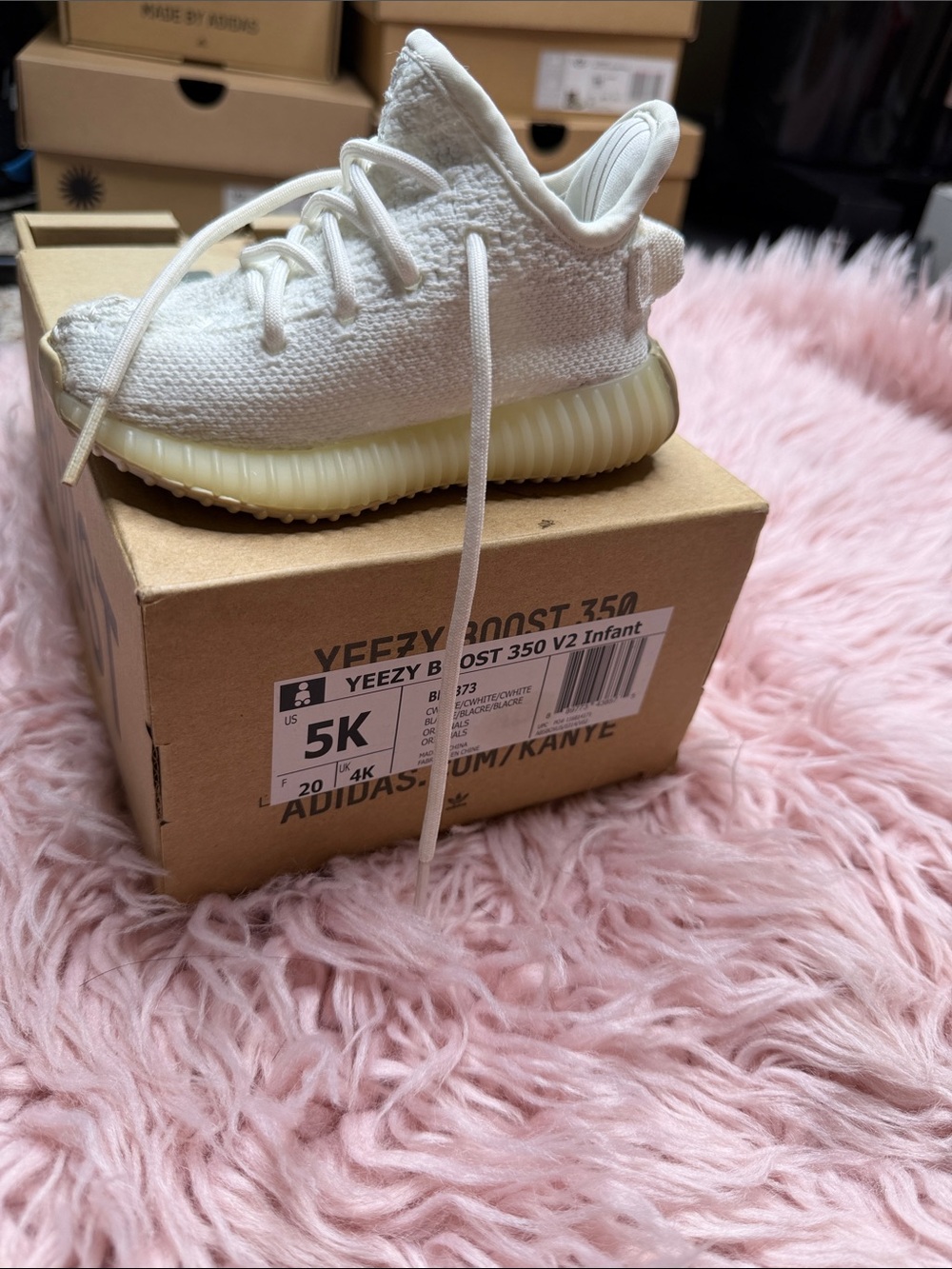 Yeezy Kids Sneakers Cream/Off-White